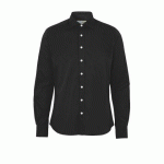 COTTOVER CHEMISE TWILL SLIM FIT HOMME - CERTIFIÉ GOTS NOIR - TAILLE 38