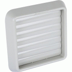 GRILLE À VOLETS ANTI-RETOUR À COLLERETTE POUR EXTRACTEUR - GRIS CLAIR - DIAMÈTRE 152 MM VORTICE