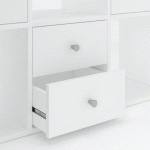 LOT DE 2 TIROIRS ET 1 FOND MAXICUBE BLANCS