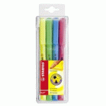 LOT DE 3 - SURLIGNEUR FLASH, ÉTUI PP DE 6