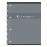 LOT DE 5 - CAHIER SPIRALE CONQUÉRANT 7 INTÉGRALE ET 4 TROUS Q5/5 A4+ 23 X 29,7 CM - QUADRILLÉ - 160 PAGES