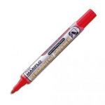 PENTEL MARQUEUR PERMANENT POINTE OGIVE CORPS PLASTIQUE ENCRE LIQUIDE FLUIDE À BASE D'ALCOOL ROUGE MAXIFLO