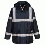 PORTWEST S785 PARKA FR ANTI-STATIQUE BIZFLAME MARINE - TAILLE XL
