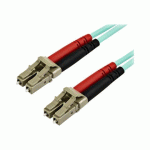STARTECH.COM CÂBLE FIBRE OPTIQUE MULTIMODE DE 10M LC/UPC À LC/UPC OM4, FIBRE ZIPCORD 50/125ΜM LOMMF/VCSEL, RÉSEAUX 100G, FAIBLE PERTE D