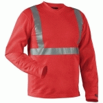 T-SHIRT MANCHES LONGUES HAUTE VISIBILITÉ COL V TAILLE S - BLAKLADER