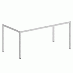 TABLE LOKI 160X80X75 CM BLANC/BLANC