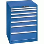 ARMOIRE BLEU SÉCU. 717X725X850 AVEC 7 TIR. 75KG _ 78.640.100 - LISTA