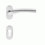 BÉQUILLE DOUBLE SUR ROSACE ÉTROITES - INOX POLI ET SATINÉ - Ø 18 MM KARCHER DESIGN