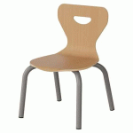 CHAISE MALIBU 4P - T1 - COQUE HÊTRE / ALU GRIS 9006 - MANUTAN EXPERT