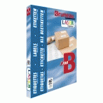 ETIQUETTE ADRESSE MULTI-USAGES 105 X 37 MM BRUNEAU BLANCHE - BOÎTE DE 3 200