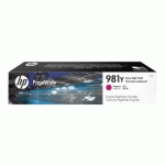 HP 981Y CARTOUCHE PAGEWIDE MAGENTA EXTRA GRANDE CAPACITÉ AUTHENTIQUE