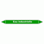 LOT DE 3 - MARQUEUR DE TUYAUTERIE EAU INDUSTRIELLE - VINYLE LAMINÉ 150 X 12 MM
