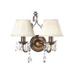 ONLI APPLIQUE MURALE KAREN À 2 LAMPES BRONZE