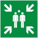 PANNEAU POINT DE RASSEMBLEMENT
