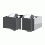 TOP LIGHT APPLIQUE MURALE FOCUS 150, 4XLINSE TRANSPARENT, 2XG9, CHROME
