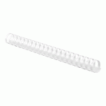 BAGUETTE RELIURE ANNEAUX PLASTIQUE PAVO 25 MM BLANCHE - BOÎTE DE 50