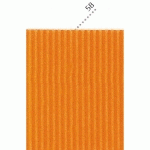 CARTON ONDULÉ, ÉTUI DE 10 FEUILLES MINI CANNELURE 230G/M2 AU FORMAT 50X70CM - ORANGE