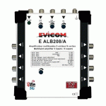 CENTRALE MULTIBANDES 3 ENTRÉES 8 SORTIES FM/B.III/UHF EVICOM