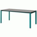 TABLE MALIBU 180X80 T5 SOUDÉ ST BÉTON F186/NOIR BLEU 5018