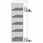 ARMOIRE SÉCURITÉ S-PHOENIX VOL.2-90 S90.196.060.FDAC BLANC - ASECOS