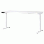 BUREAU RÉGLABLE ÉLECTRIQUE GW-MAILAND - 160CM - BLANC - GERMANIA