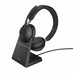 MICRO-CASQUE FILAIRE EVOLVE2 65 DUO USB-A MS LINK 380A +BASE - JABRA