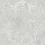 PAPIER PEINT GRIS - PAPIER PEINT BAROQUE - 10,05 X 0,53 M - BRICOFLOR