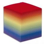 QUO VADIS BLOC CUBE ARC EN CIEL 9X9X9CM 700 FEUILLES ENCOLLÉES 90G PEFC