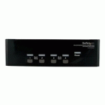 STARTECH.COM COMMUTATEUR KVM USB ET DOUBLE ÉCRAN DVI / VGA À 4 PORTS AVEC AUDIO ET HUB USB 2.0