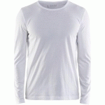 T-SHIRT MANCHES LONGUES BLANC TAILLE XL - BLAKLADER