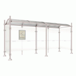 ABRI BUS 5 M PROVINCE 2 BARDAGES LAT. BOULE GRIS 7044 - PROCITY