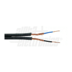 CABLE SCHERMED 2X0,14MM BLACK WTR286