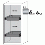 ARMOIRE SÉCURITÉ S-CLASSIC-90 S90.129.060.WDASR JAUNE