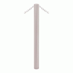 POTELET CARREFOUR Ø76 MM CHAINES 2 ANNEAUX ZINC GRIS 7044 - PROCITY