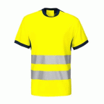 PROJOB 6009 T-SHIRT - EN ISO 20471 CLASSE 2 JAUNE/MARINE - TAILLE S