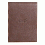 RHODIARAMA PORTE-BLOC AVEC PORTE-CRAYON + BLOC N°13 PETITS CARREAUX 5X5 - CHOCOLAT - LOT DE 3