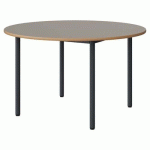 TABLE MALIBU Ø 120 T5 4P STRA ALAISÉ GRIS U727/GRIS 7016