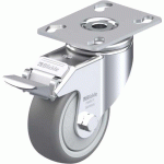 BLICKLE - ROULETTE PIVOTANTE À FREIN Ø 80MM BANDAGE CAOUTCHOUC TPE 100KG - LKPA-TPA 80KF-FI