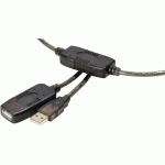CABLE RALLONGE AMPLIFIÉE USB 2.0 TYPE A/A - MÂLE/FEMELLE - 20 M