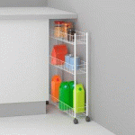 DESSERTE MULTI-USAGE FINO, 3 NIVEAUX, BLANC