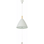 LAMPE DE SALON PLAFONNIER SUSPENSION SUSPENSION BLANCHE LAMPE SUSPENSION TABLE À MANGER, COUVERCLE INTERRUPTEUR DÉTAILS BOIS, MÉTAL VERRE BLANC OPALE