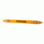 LOT DE 3 - MARQUEUR DE TUYAUTERIE - PROPANE - NFX 08-105 - VINYLE 150 X 12 MM