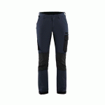 PANTALON DE TRAVAIL MAINTENANCE STRETCH 4D FEMME BLEU FONCÉ/NOIR C48 - BLAKLADER
