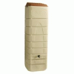 RÉCUPÉRATEUR D'EAU MURAL 650  LITRES PRÉ-ÉQUIPÉE BEIGE