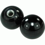 BOULE PLASTIQUE DIAMETRE 20 AVEC INSERT ACIER M6