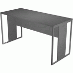 BUREAU PIEDS MÉTAL RAZOR - 140CM - ANTHRACITE/ANTHRACITE - ARTARREDI