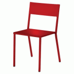 CHAISE CANADA ACIER 4 PIEDS - ROUGE - JAYSO