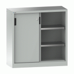 LISTA - ARMOIRE PORTES COULISSANTES (HXLXP) 100 X 125 X 40CM KEY LOCK R7035