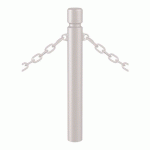 POTELET AGGLO Ø 102 MM À CHAINES 2 ANNEAUX - ZINC GRIS 7044 - PROCITY