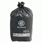 SAC POUBELLE 30 LITRES BRUNEAU GRIS - 200 SACS